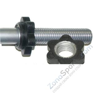 Гриф MB Barbell MB-BarM50-M390B для гантели, втулка 50 мм