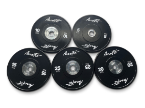 Бамперные диски для кроссфита, черные 15 кг AeroFIT AFBD