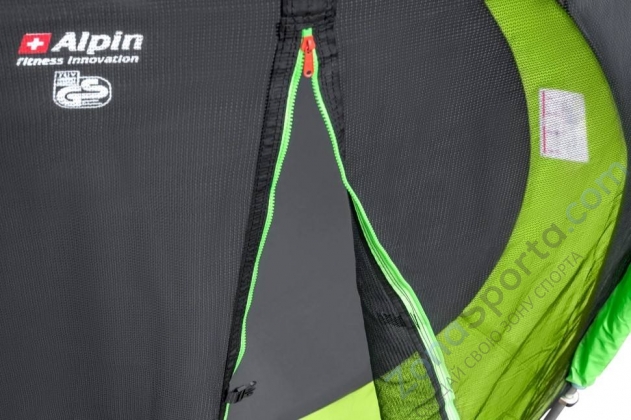 Батут Alpin 2,52 м с защитной сеткой и лестницей