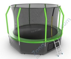 Батут Evo Jump Cosmo 12ft (Green) с нижней сетью