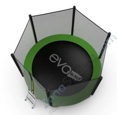 Батут Evo Jump External 8ft (Green) с нижней сетью