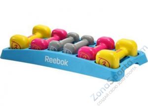 Набор из 6 гантелей (1-3 кг) в футляре Dumbbell Set with Case RAWT-11056 