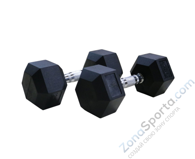 Гантели гексагональные 2 шт. по 15 кг DFC DB001-15