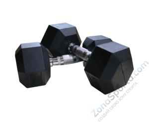 Гантели гексагональные 2 шт. по 37.5 кг DFC DB001-37.5