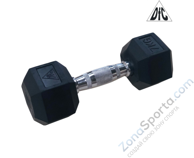 Гантели гексагональные 2 шт. по 7 кг DFC DB001-7