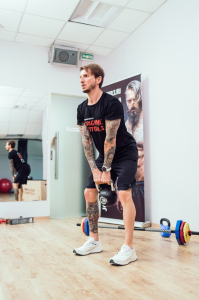 Гиря 24 кг с хромированной ручкой полиуретановая (CPU) Original FitTools