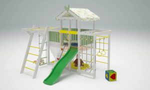 Игровой комплекс Савушка Baby 4 оливковый
