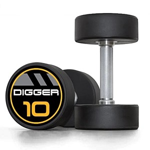 Комплект полиуретановых гантелей 10 пар  Hasttings Digger от 27,5 до 50 кг