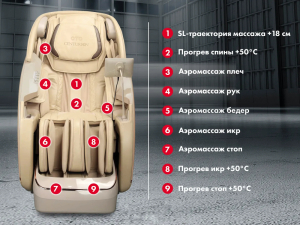 Массажное кресло OTO Centurion PRO CN-01 Песочный