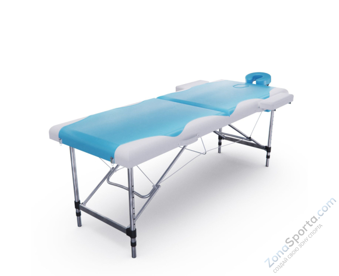Массажный стол DFC Nirvana Elegant, 186 x 70 см, толщина 5 см, бело-голубой