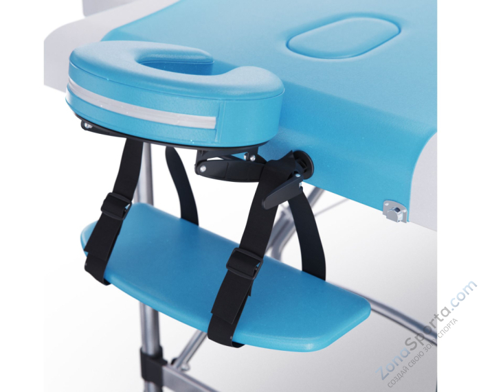 Массажный стол DFC Nirvana Elegant, 186 x 70 см, толщина 5 см, бело-голубой