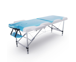 Массажный стол DFC Nirvana Elegant, 186 x 70 см, толщина 5 см, бело-голубой