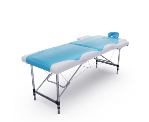 Массажный стол DFC Nirvana Elegant, 186 x 70 см, толщина 5 см, бело-голубой