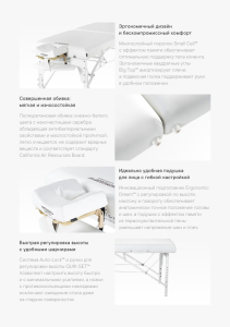 Массажный стол складной Master Montclair (79 см)широкий