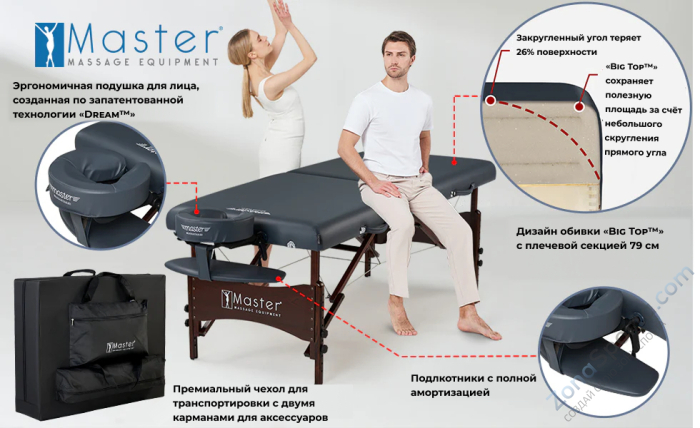 Массажный стол складной Master NewPort
