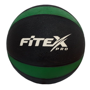 Медбол 4 кг черный с зеленым Fitex FTX-1212-4kg