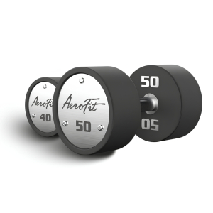 Набор полиуретановых гантелей AeroFit, 40-50 кг, 5 пар, шаг 2,5 кг
