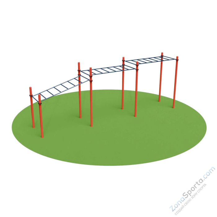 Рукоход уличный тройной DEXsport W-0042