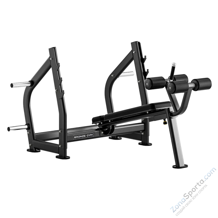 Скамья олимпийская для жима с отрицательным наклоном Bronze Gym RAVE RE57