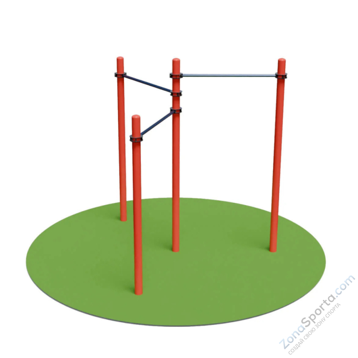 Турник трехуровневый звезда DEXsport