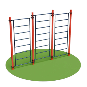 Уличная шведская стенка трехсекционная DEXsport