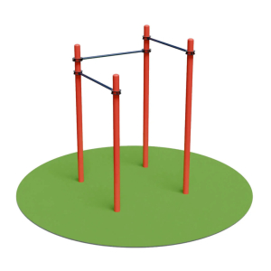 Уличный турник трехуровневый П-образный DEXsport