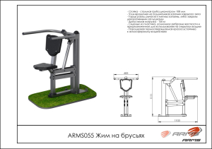Жим на брусьях ARMS ARMS055