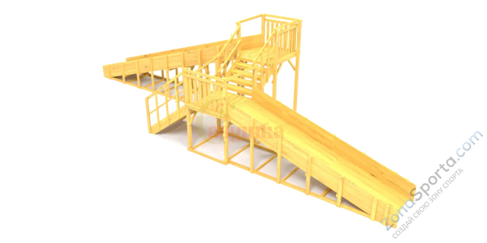 Зимняя горка Савушка Зима Wood-7/1